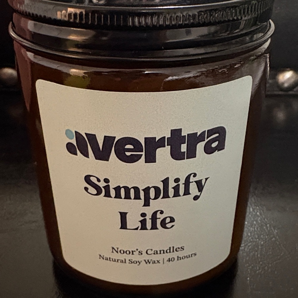 Simplify Life Soy Candle - Brown